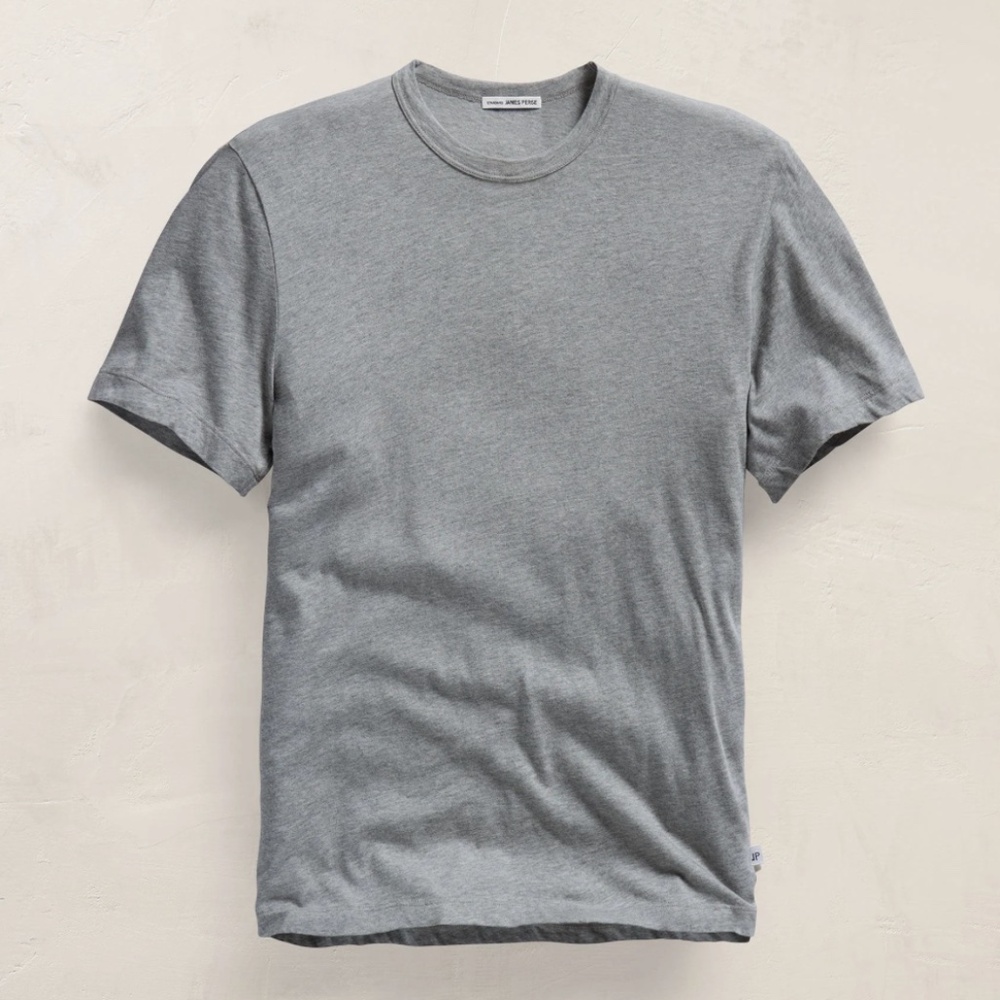 James Perse Heather Gray Short Sleeve Crewneck Tee